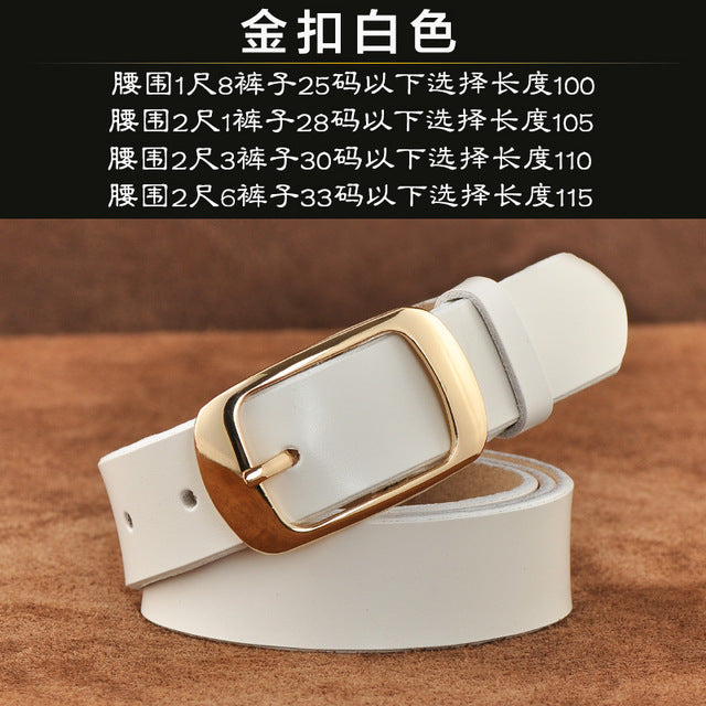 new designer fashion women's belts genuine leather brand straps female waistband pin buckles fancy vintage for jeans