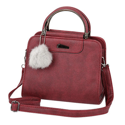 ybyt brand 2017 new vintage casual pu leather women handbags hotsale ladies small shopping bag shoulder messenger crossbody bags burgundy / 22cmx10cmx17cm