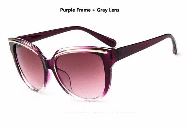 diguyao sunglasses women fashion cat eye frame mirror sun glasses flat men sunglasses uv400 purple