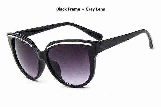 diguyao sunglasses women fashion cat eye frame mirror sun glasses flat men sunglasses uv400 black