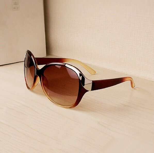 luxury fashion high quality women vintage sunglasses brown