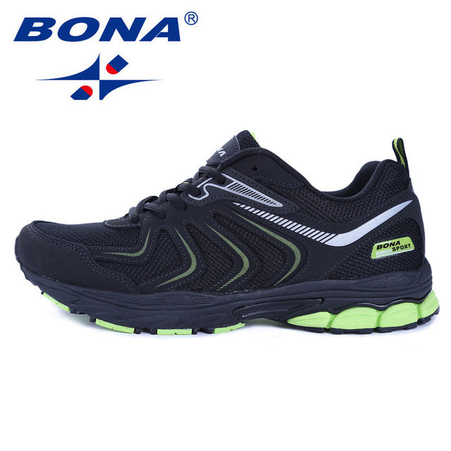bona new arrival hot style men running shoes lace up breathable comfortable sneakers outdoor walking footwear men