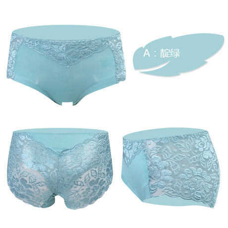 skyhero underwear women panties perspective sexy brand full transparent panty woman lace knickers period panty plus size