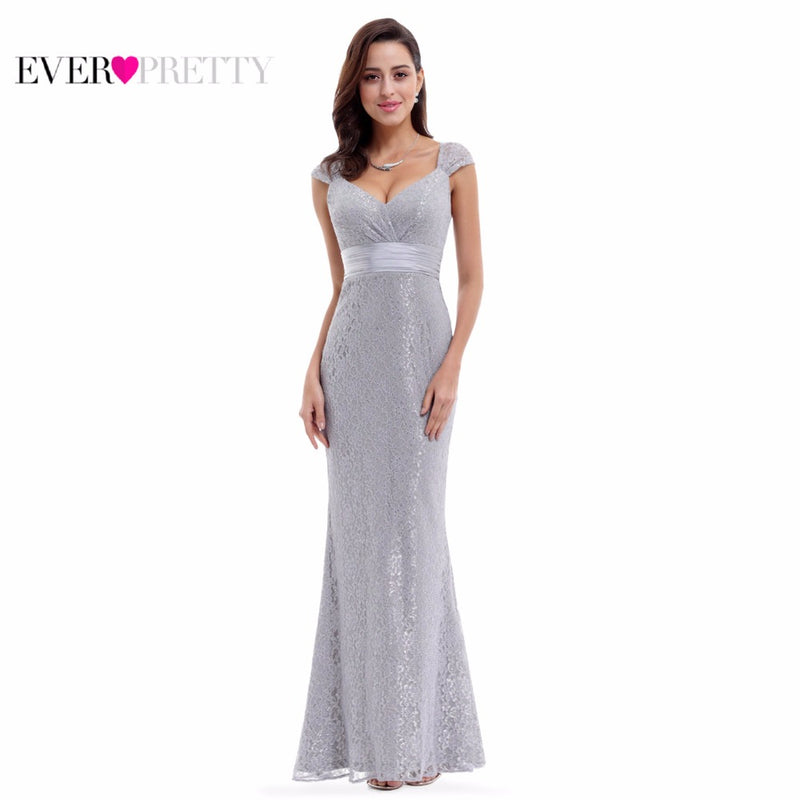 grey lace mermaid evening dresses ever pretty v neckline elegant peach collar long evening party dress