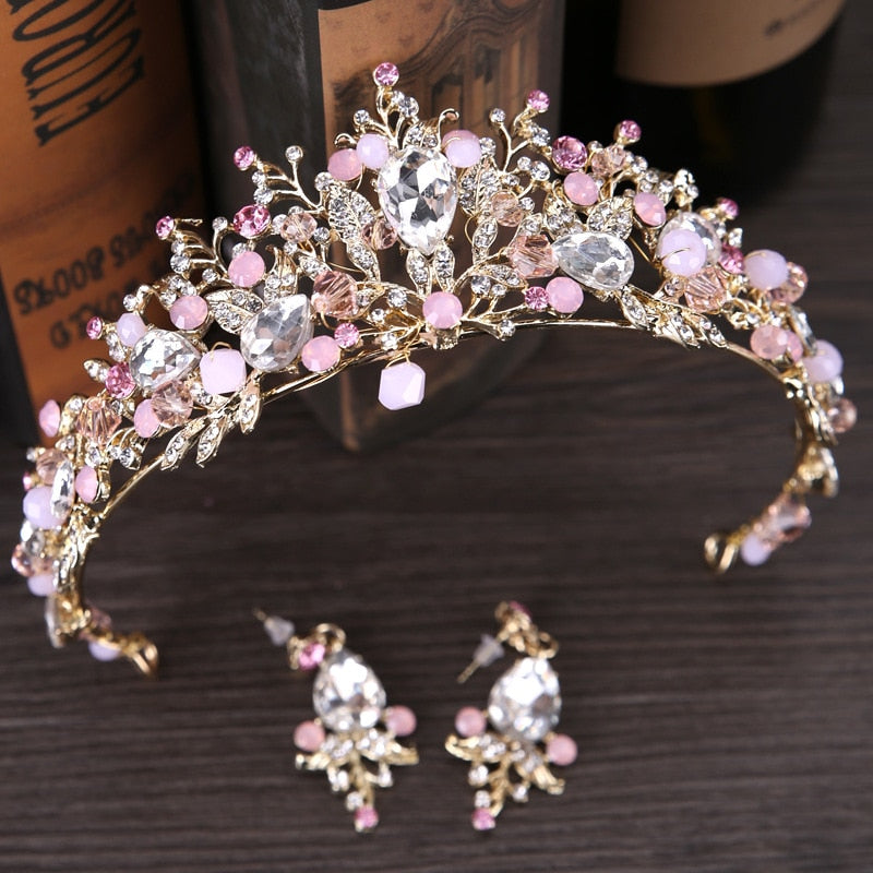 luxury pearl bridal crowns handmade tiara bride headband