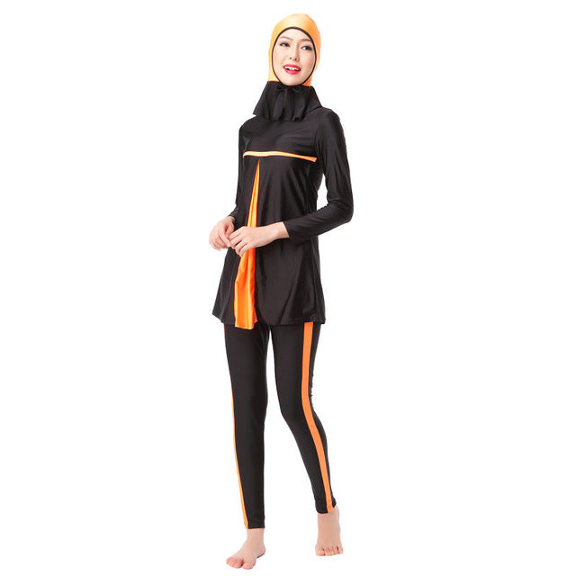 ladies full cover muslim swimwears islamic womens swimsuits arab islam beach wear long modest islamic hijab swimming burkinis