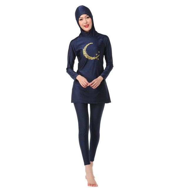 ladies full cover muslim hooded swimwear islamic womens swimsuits surfing suits arab islam long modest hijab swimming burkinis