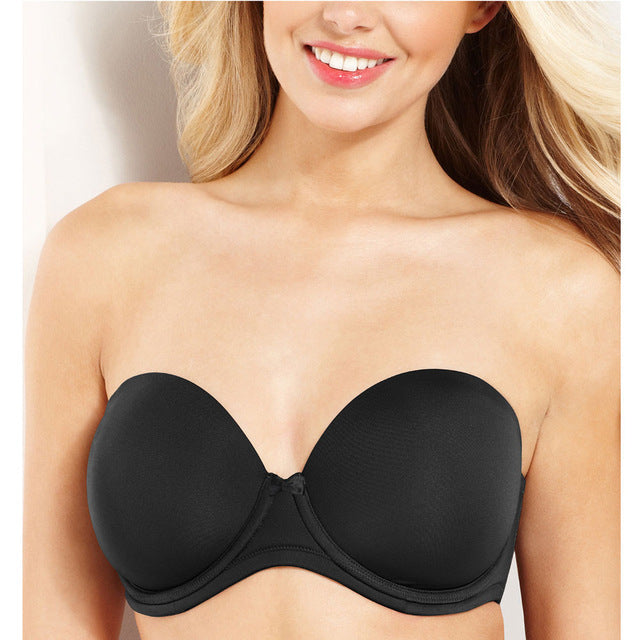 sexy strapless bras plus size bralette soutien gorge c d dd ddd e 36 38 40