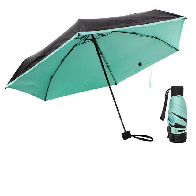 mini pocket women umbrellas parasol folding male umbrella rain women anti uv guarda chuva sombrinha sun paraguas parapluie green