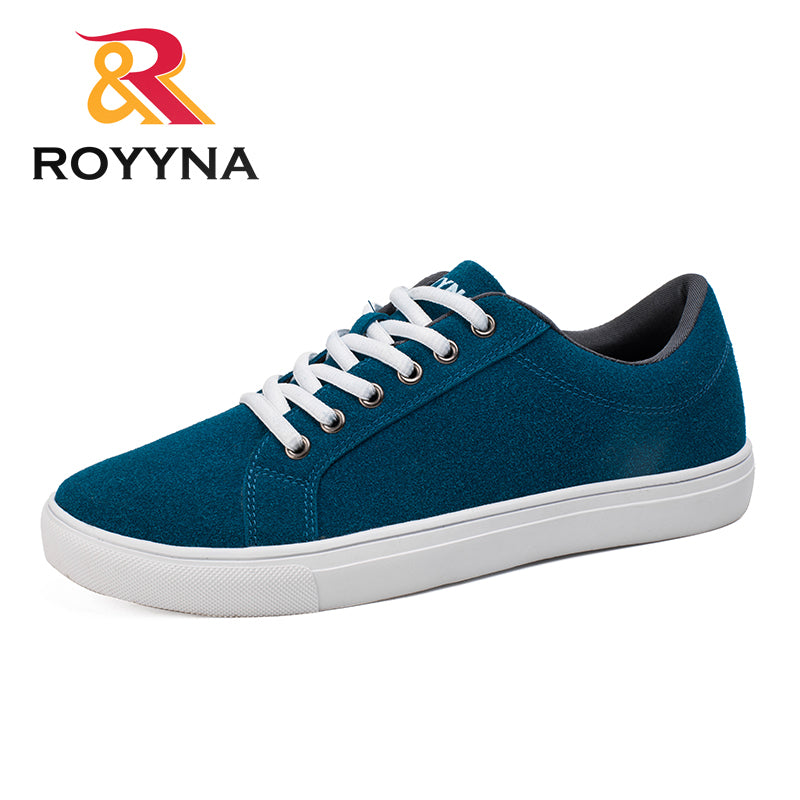 royyna new popular style men casual shoes lace up men flats shoes microfiber comfortable hombres zapatos slip