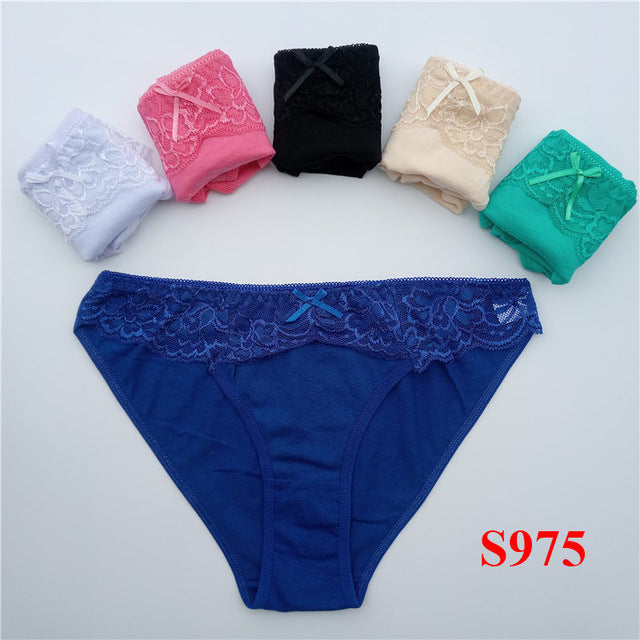 funcilac wholesale lot 12 pcs woman underwear women's cotton briefs solid fashion sexy ladies girls panties intimates lingerie