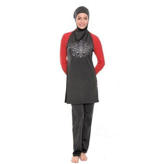 yongsen modest muslim swimwear hajib islamic swimsuit for women mayo full cover conservative burkinis swim wear plus size