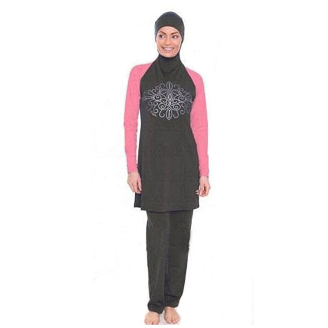 yongsen modest muslim swimwear hajib islamic swimsuit for women mayo full cover conservative burkinis swim wear plus size