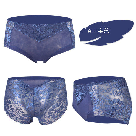 skyhero underwear women panties perspective sexy brand full transparent panty woman lace knickers period panty plus size