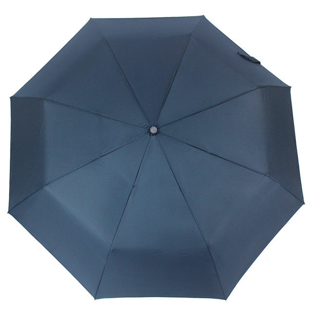 new automatic umbrella rain women men 3folding light and durable strong colourful umbrellas kids rainy sunny wholesale price blue
