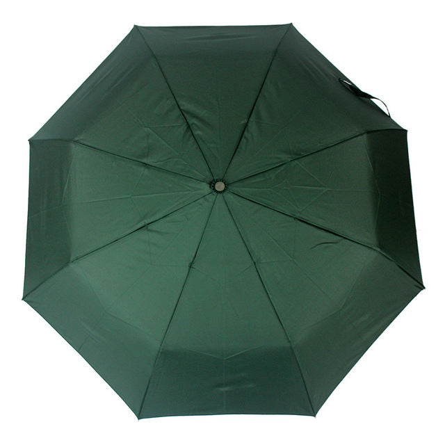 new automatic umbrella rain women men 3folding light and durable strong colourful umbrellas kids rainy sunny wholesale price green