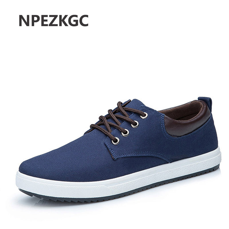 npezkgc breathable comfortable men shoes canvas men walking casual fashion lace up male shoes flat zapatillas hombre soft shoes