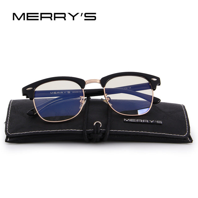 merry's anti blue rays computer goggles reading glasses 100% uv400 radiation-resistant computer gaming glasses c01 black