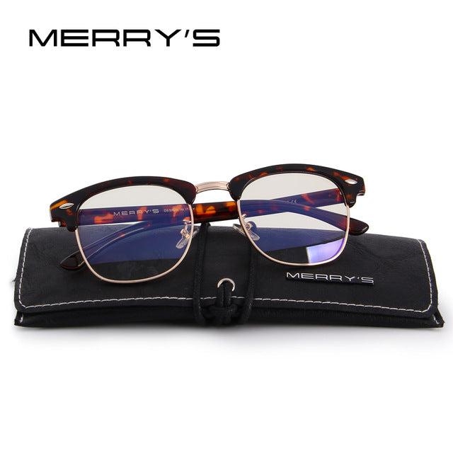 merry's anti blue rays computer goggles reading glasses 100% uv400 radiation-resistant computer gaming glasses c04 leopard