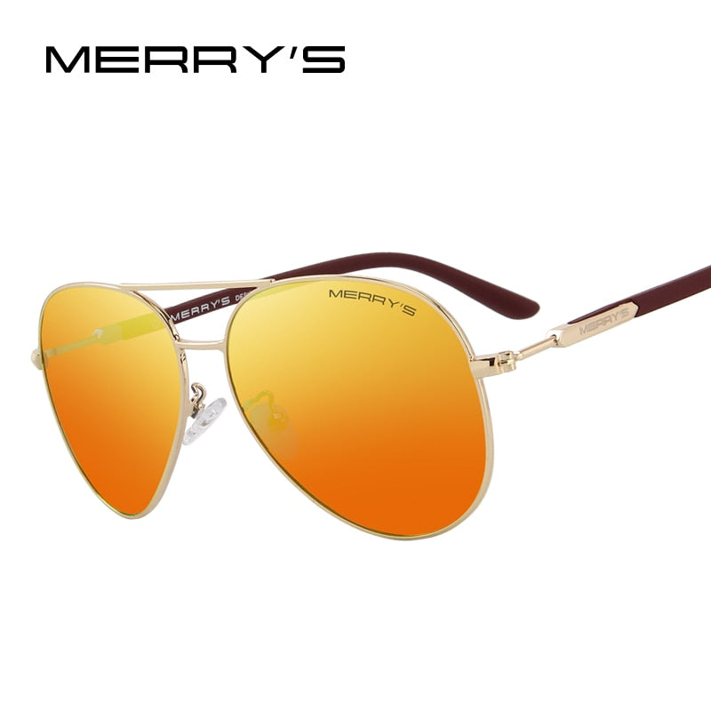 merry's design men/women classic pilot polarized sunglasses 100% uv protection