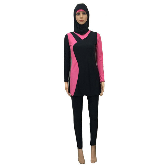 yongsen muslim women spa swimwear islamic swimsuit full face hijab swimming beachwear swimsuit sport clothing burkinis