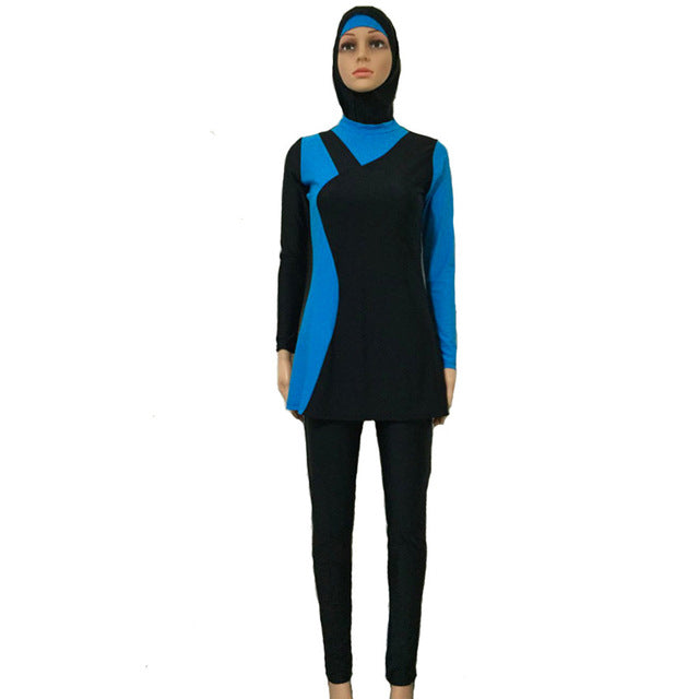 yongsen muslim women spa swimwear islamic swimsuit full face hijab swimming beachwear swimsuit sport clothing burkinis