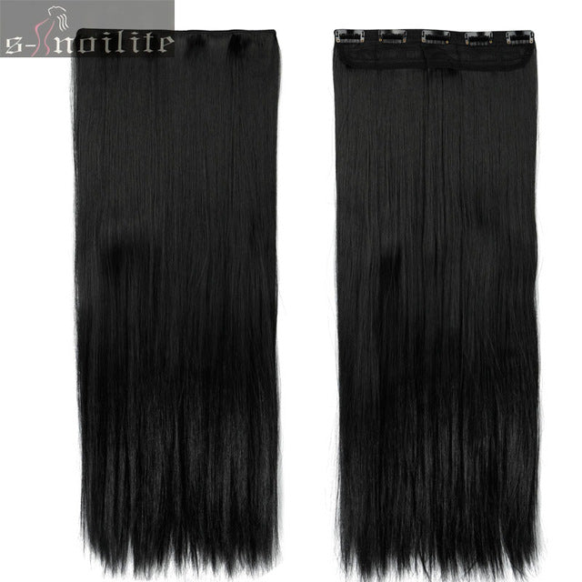 fall to waist 46-76 cm longest clip in for human hair extensions one piece real natural thick synthetic hair extention