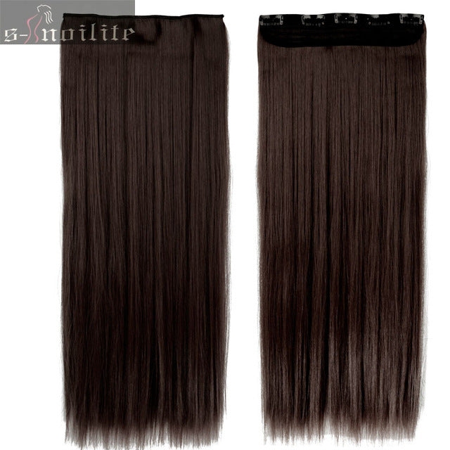 fall to waist 46-76 cm longest clip in for human hair extensions one piece real natural thick synthetic hair extention