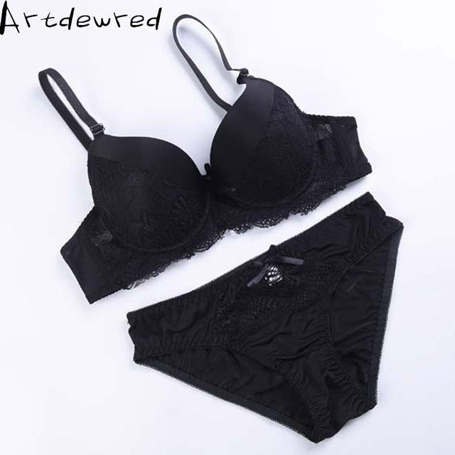 artdewred abc sexy bra set lace push up women underwear panty set cotton refreshing bra brief sets france lingerie suit