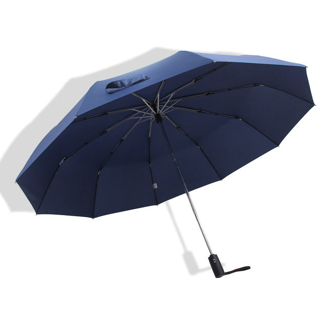 125cm windproof automatic umbrella blue