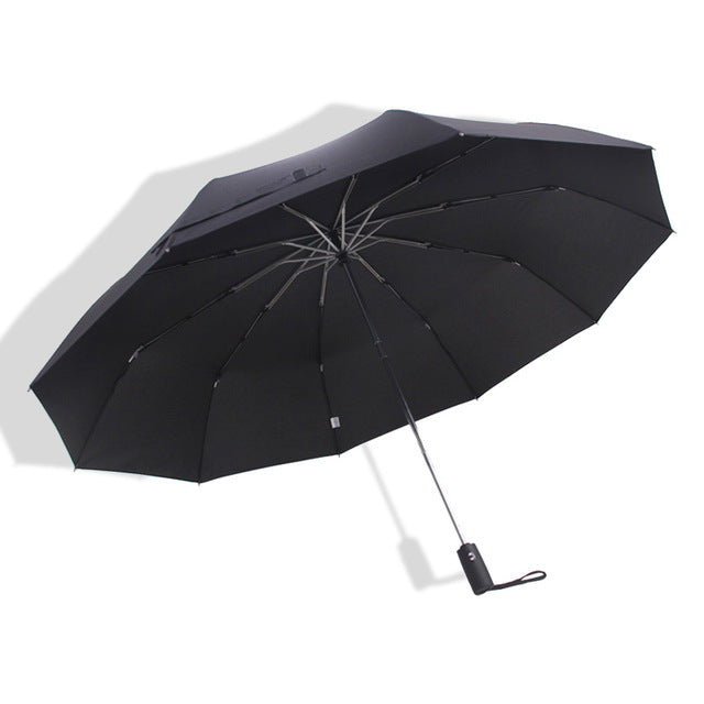 125cm windproof automatic umbrella black