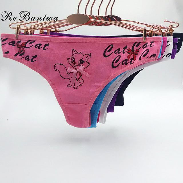 rebantwa 10pcs ladies intimates calcinha lingerie for women bikini panties lot woman underwear cotton tanga cute solid g string