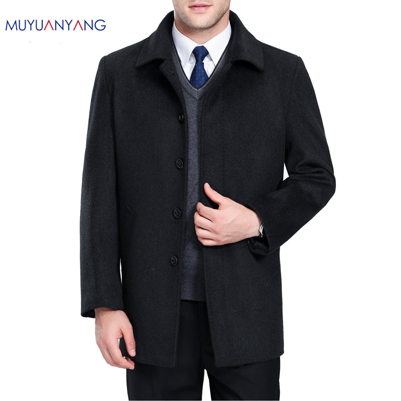men's winter woolen coats overcoat