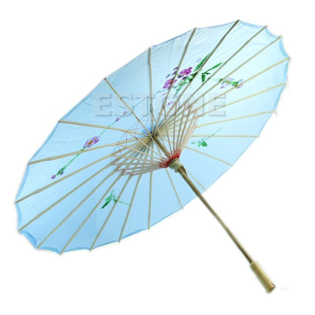 japanese chinese umbrella art deco painted parasol umbrellas bl