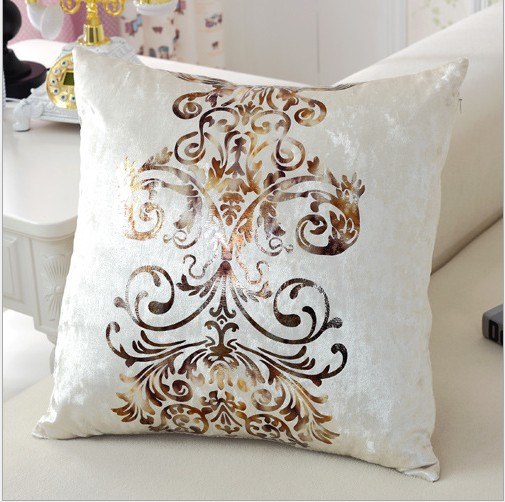 luxurious pillow cover bronzing cushion cover 45x45cm 45cm only cover / c