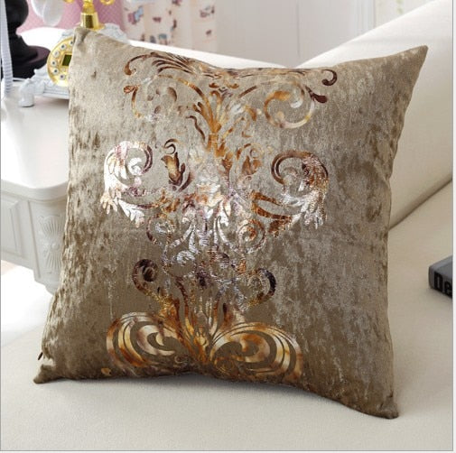 luxurious pillow cover bronzing cushion cover 45x45cm 45cm only cover / d