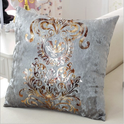 luxurious pillow cover bronzing cushion cover 45x45cm 45cm only cover / e