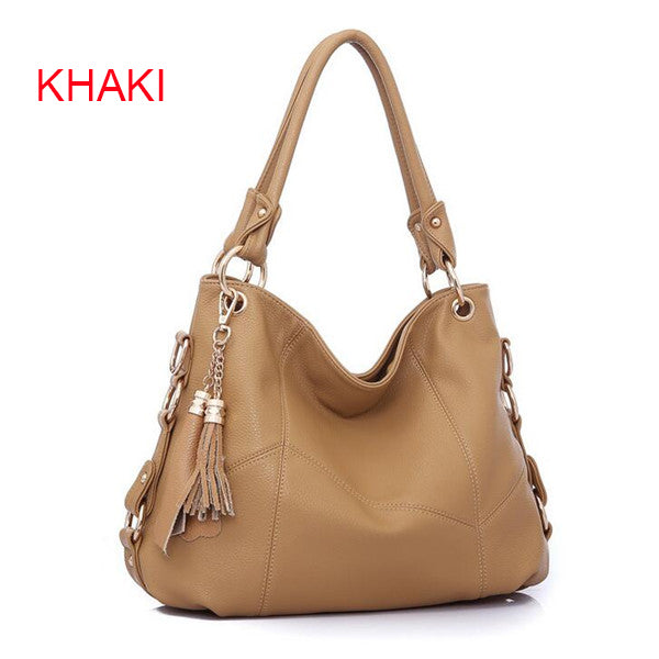 tassels women designer handbags women leather handbags ladies shoulder bags women messenger bags crossbody bags tote bags khaki / (30cm<max length<50cm)