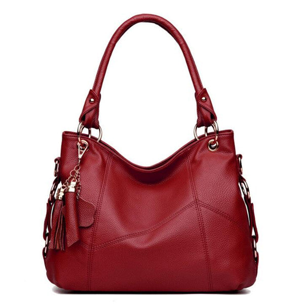tassels women designer handbags women leather handbags ladies shoulder bags women messenger bags crossbody bags tote bags red / (30cm<max length<50cm)