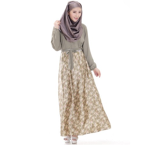 printed floral arabic women dress muslim woman wear turkish abaya islamic abaya