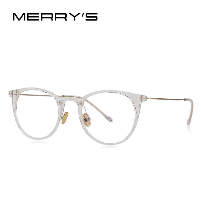 merry's design women retro cat eye ultralight eyeglasses radiation-resistant computer optical glasses c04 clear