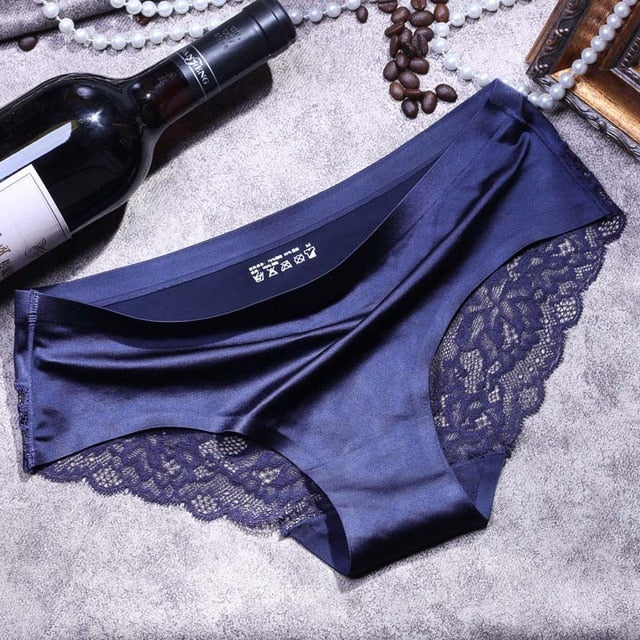 women lace sexy panties luxury seamless solid underwear low waist woman briefs female slim breathable ladies underpants