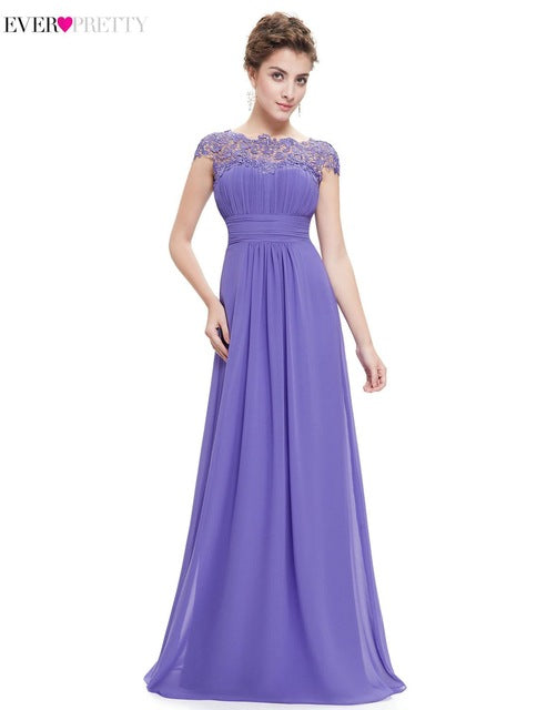 [clearance sale] elegant long evening dresses with lace appliques ever pretty women party dresses