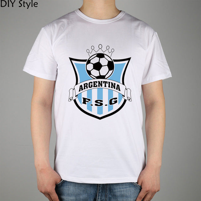 argentina logo t-shirt fashion brand t shirt men new diy high quality