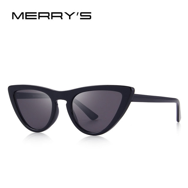 merry's design fashion women cat eye sunglasses brand designer sunglasses c01 black