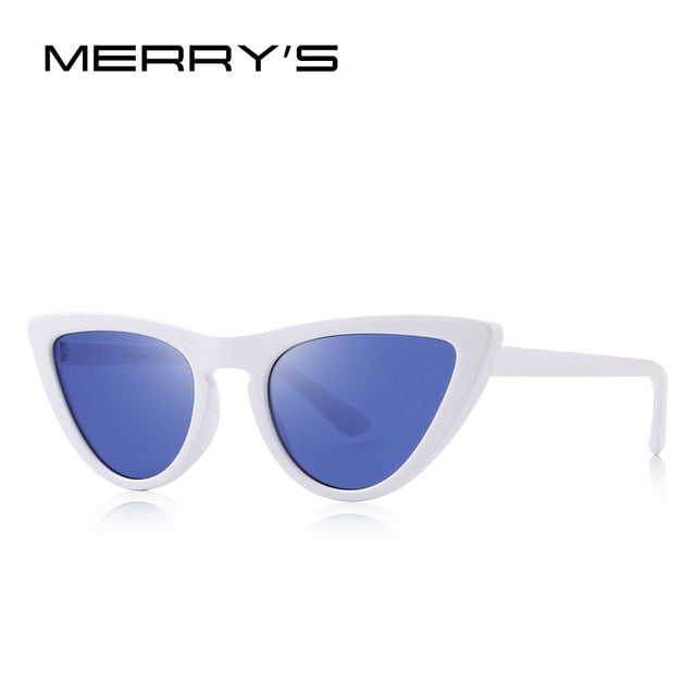 merry's design fashion women cat eye sunglasses brand designer sunglasses c05 white
