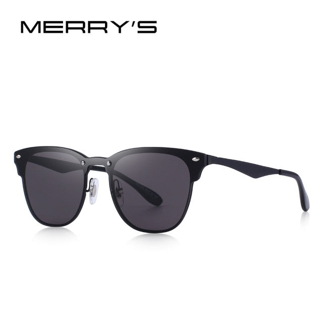 merry's design men/women classic retro rivet sunglasses 100% uv protection c01 black