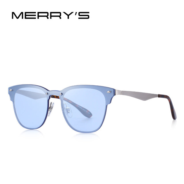 merry's design men/women classic retro rivet sunglasses 100% uv protection c03 blue