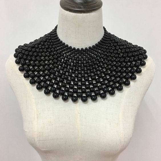 indian jewelry handmade beaded statement necklaces for women black
