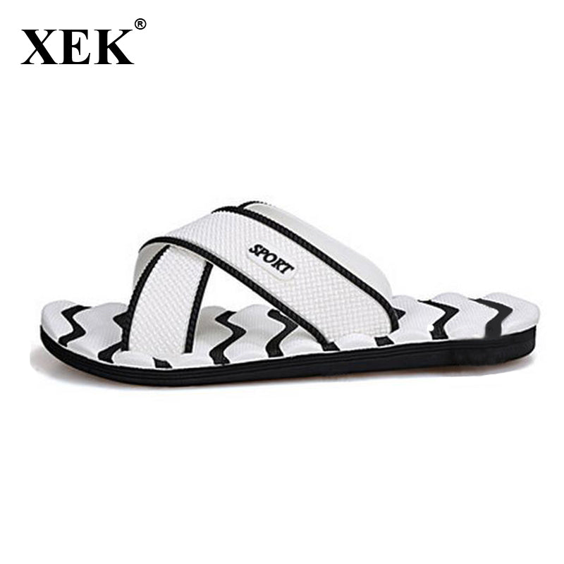 men slippers new lightweight casual plaid stripes sandals summer fashion men classic flip flops hot soft beach shoes